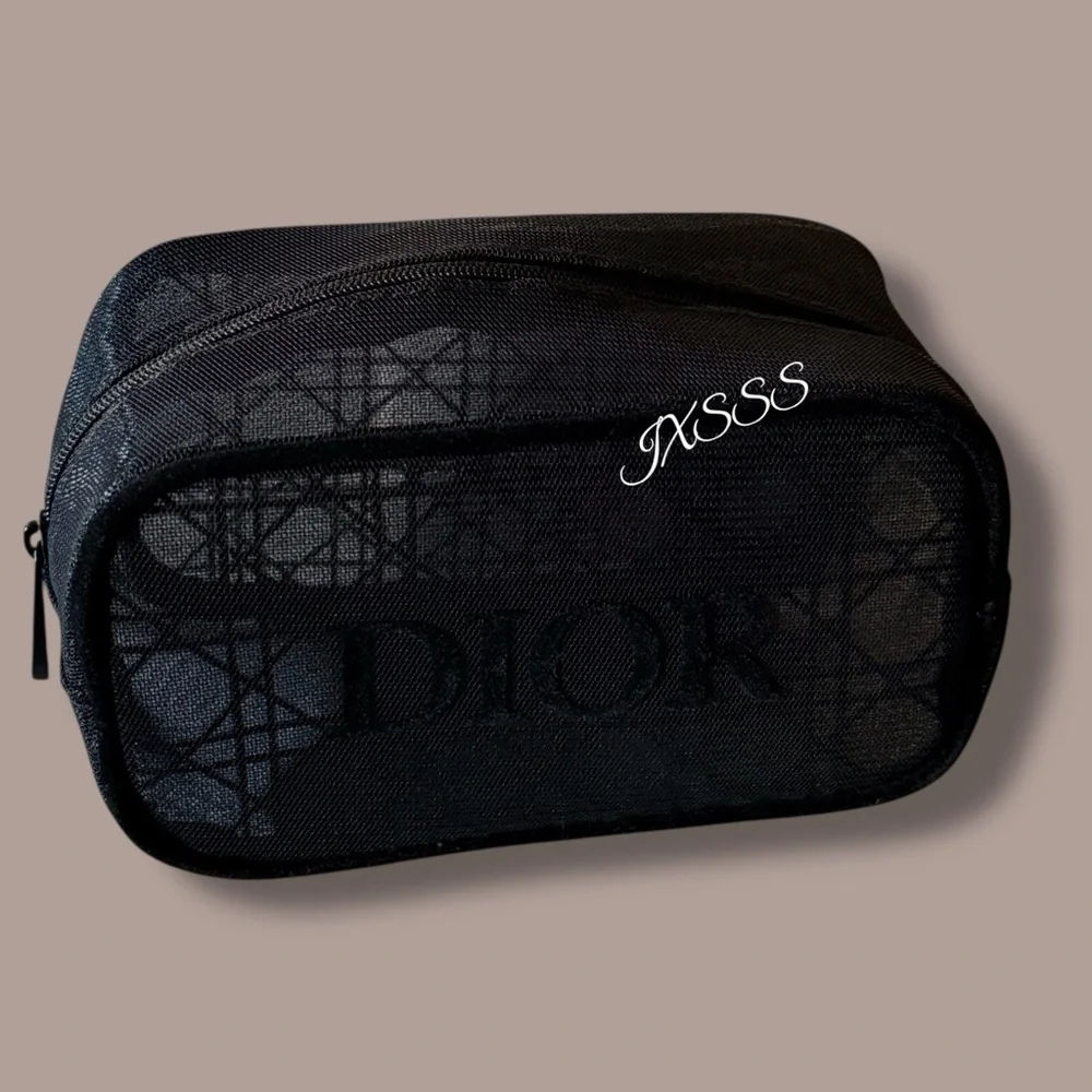 Black (Mesh) Dior Beauty Cosmetic-Makeup Bag - Picture 3 of 15